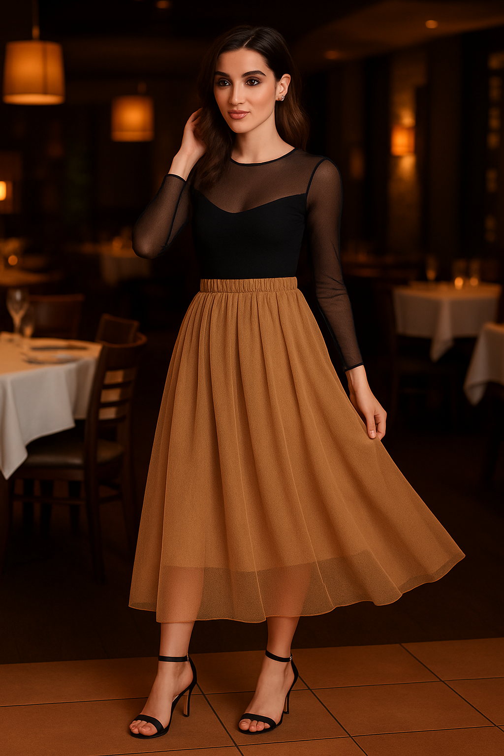 Φούστα midi/maxi tutu one color