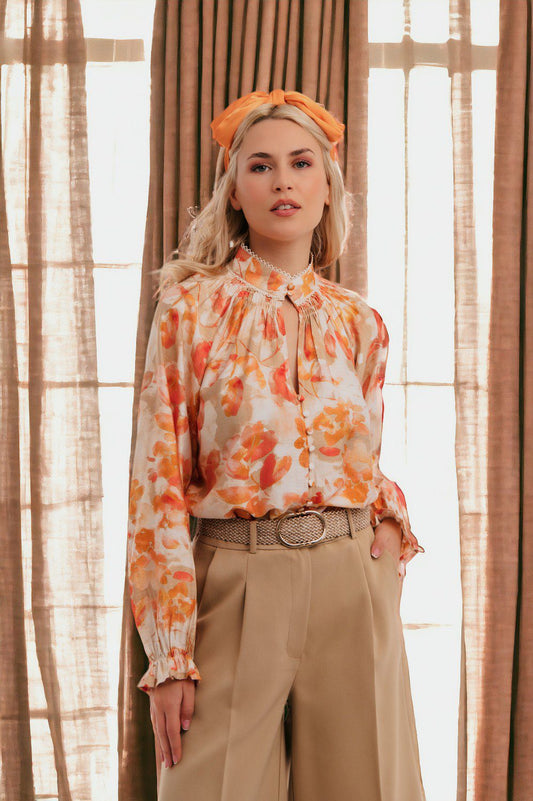 Πουκάμισο chic floral printed