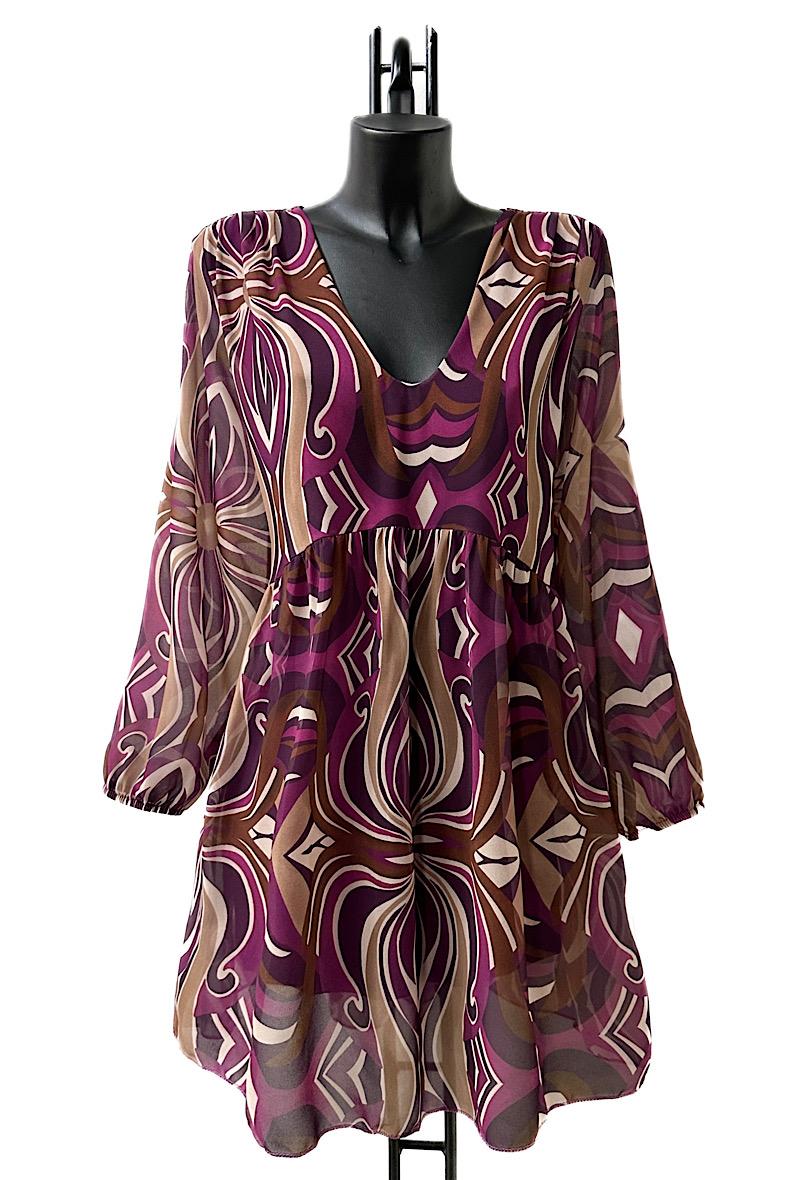 Φόρεμα mini/midi elegant εμπριμέ printed