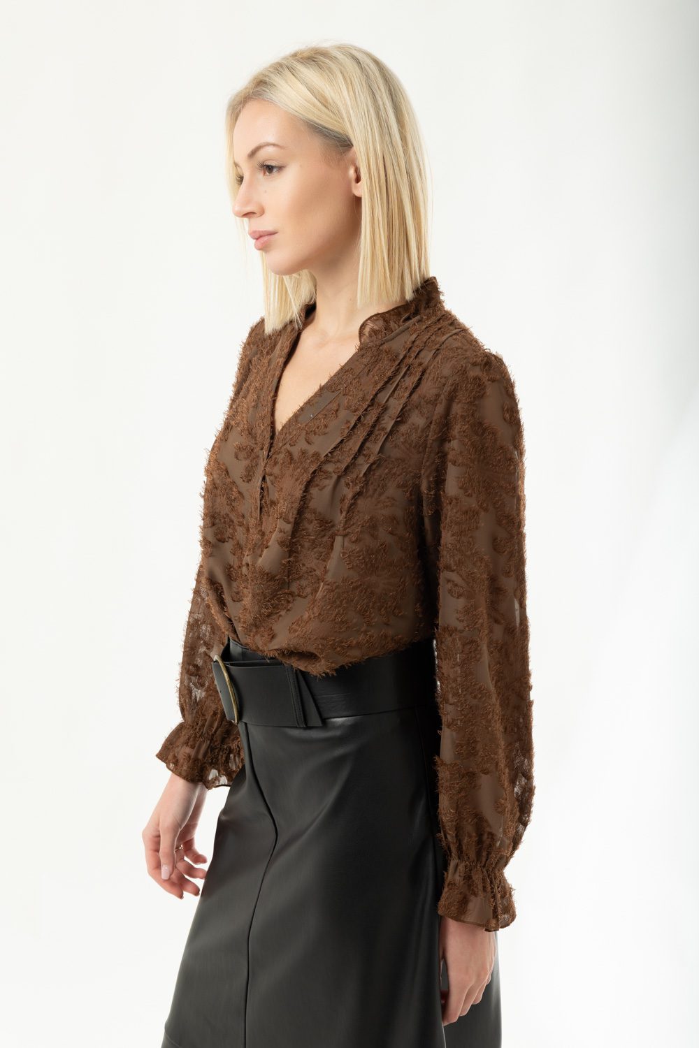 Μπλούζα με balloon μανίκια