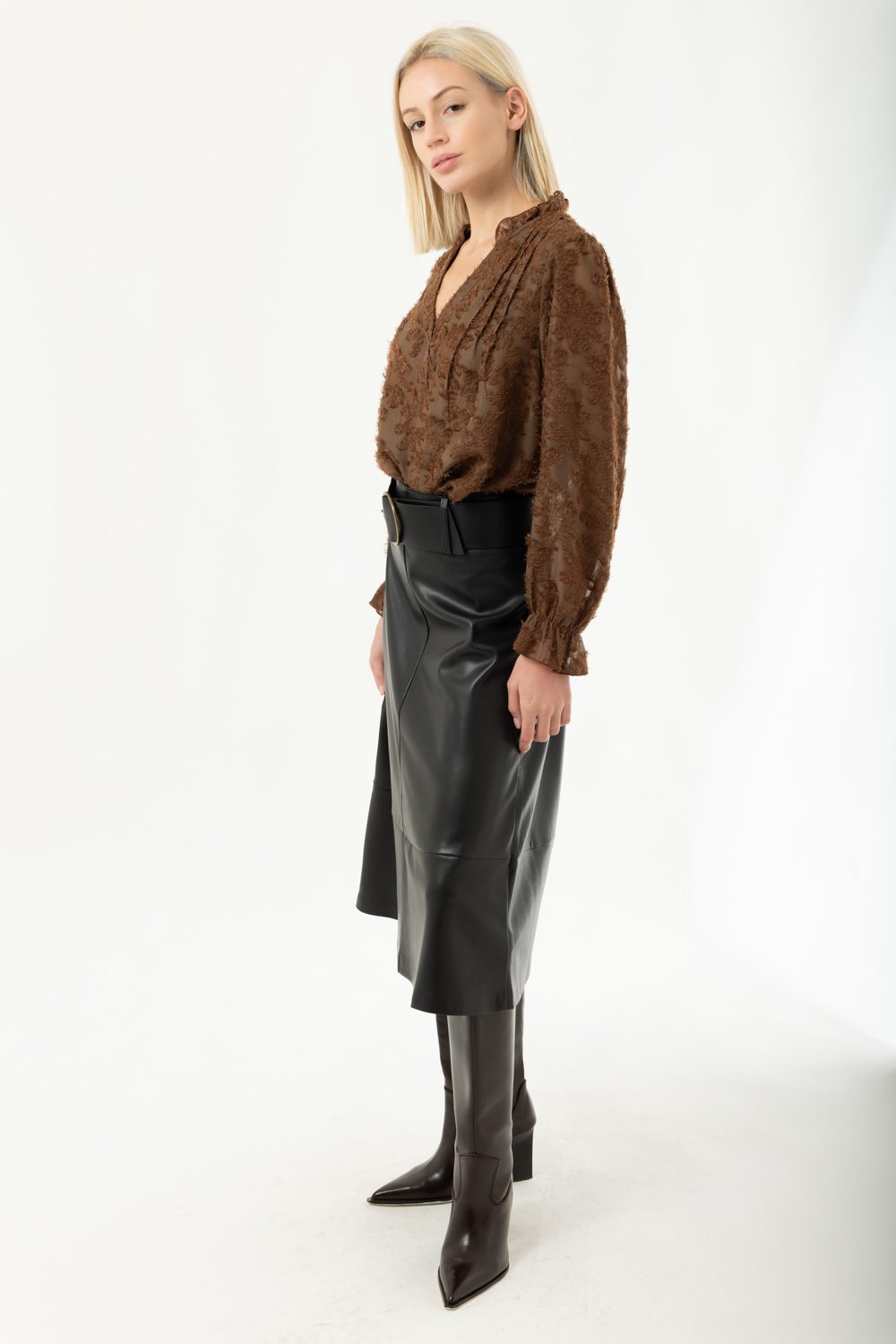 Μπλούζα με balloon μανίκια