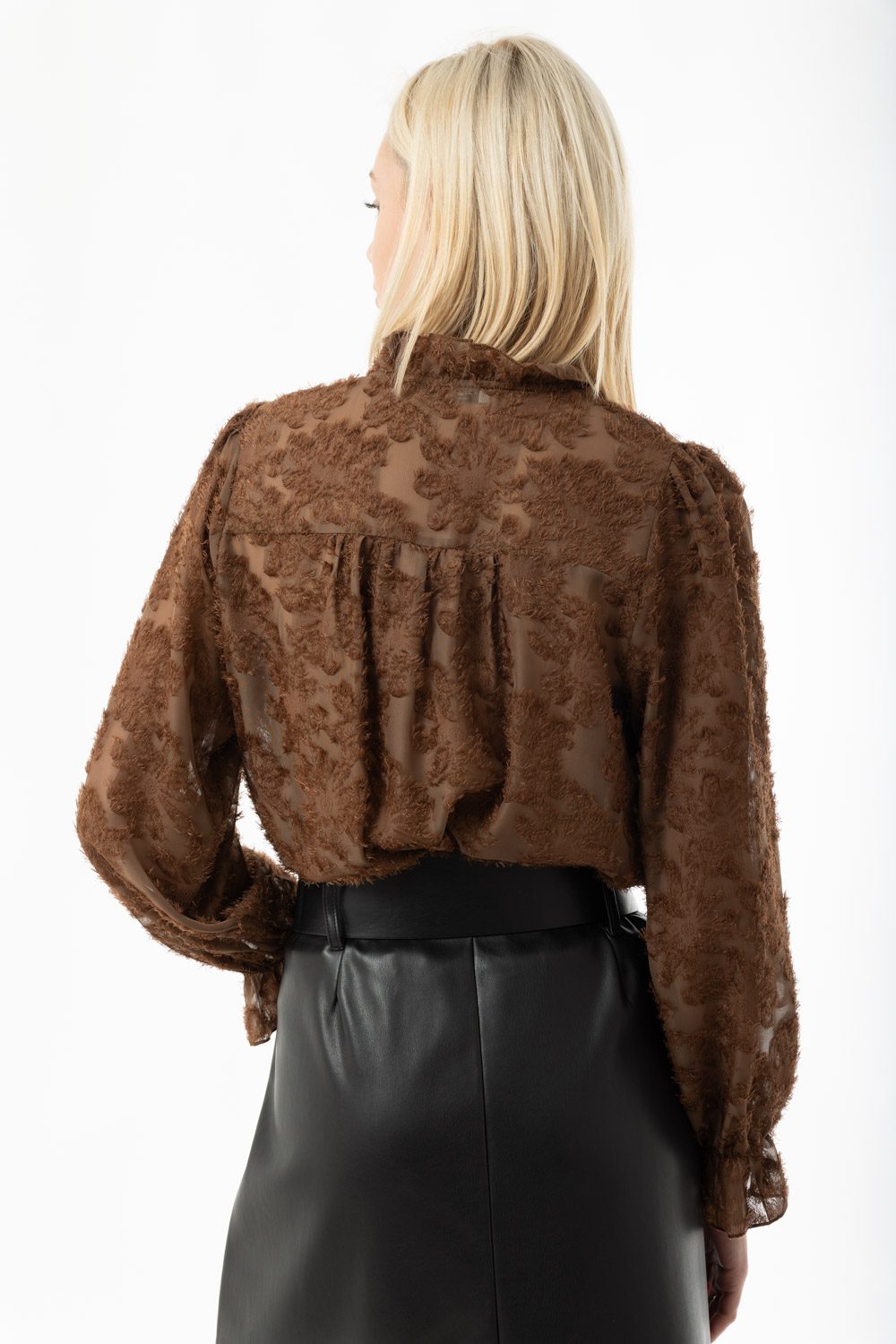 Μπλούζα με balloon μανίκια