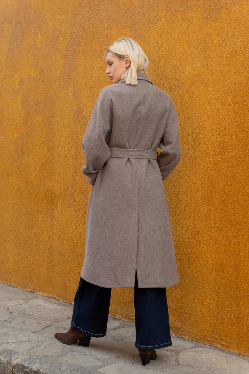 Παλτό μακρύ μάλλινο oversized