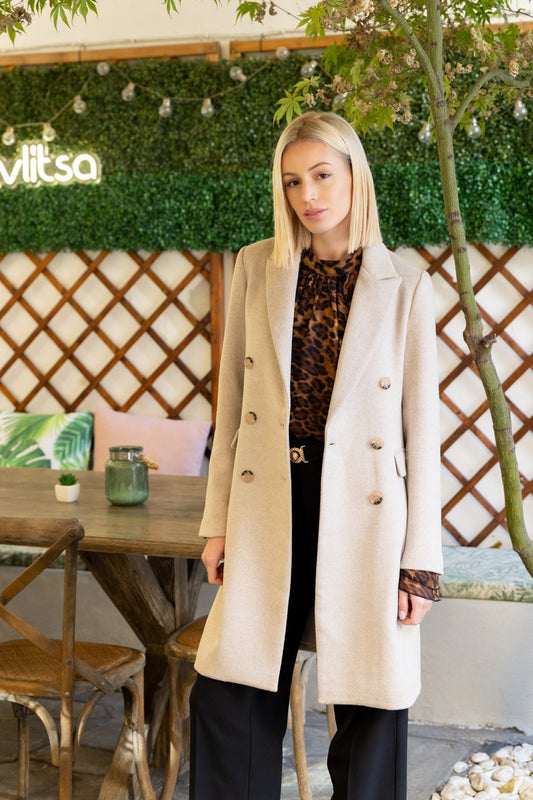 Παλτό midi μάλλινο