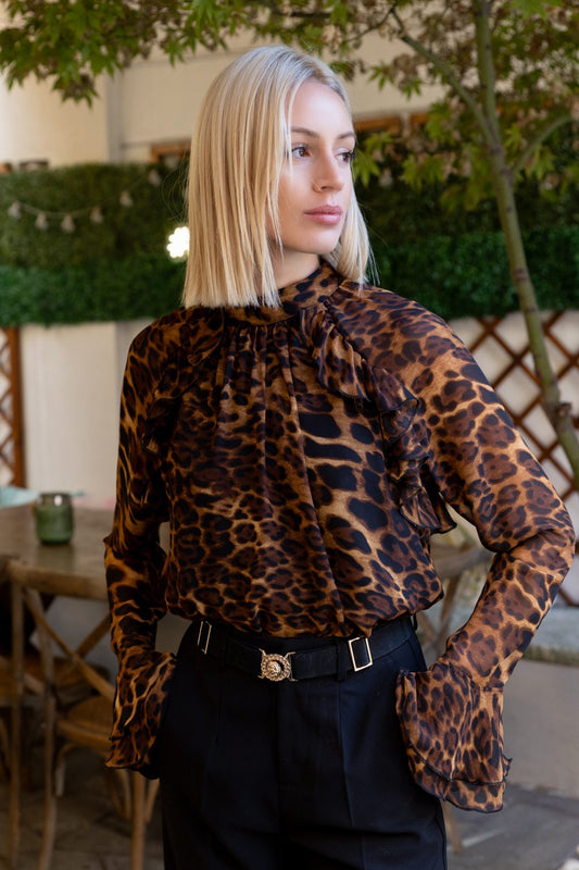 Μπλούζα leopard printed