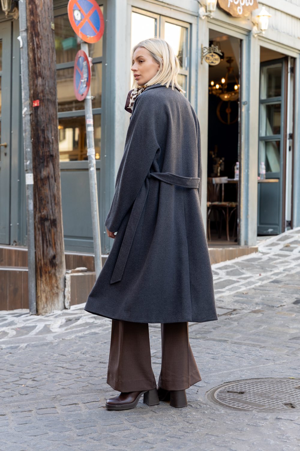 Παλτό μακρύ μάλλινο oversized