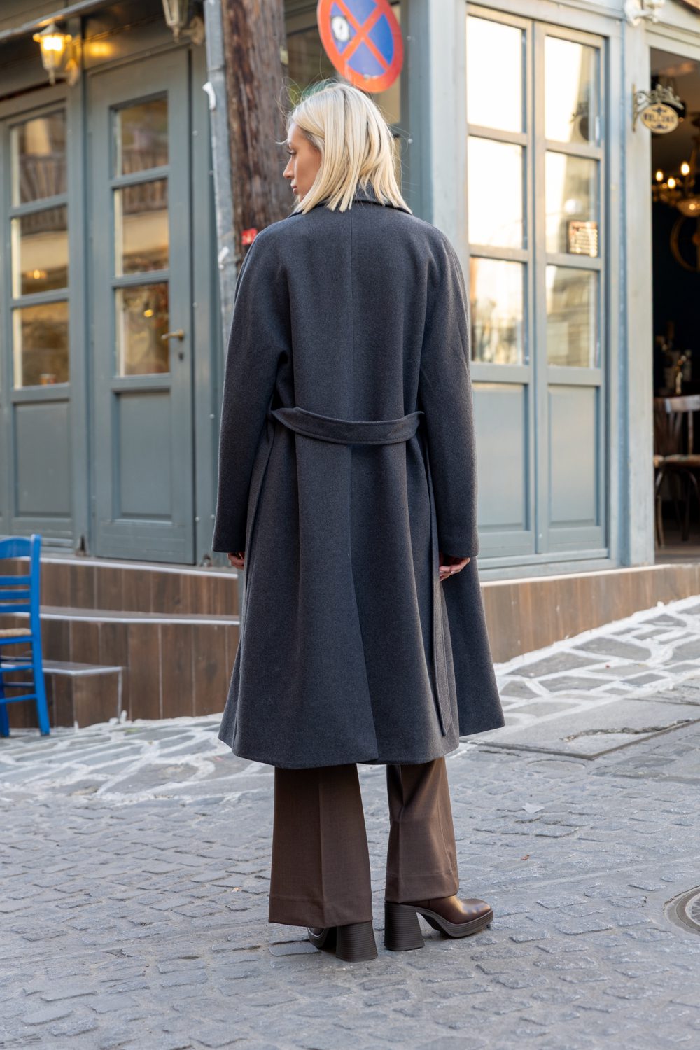 Παλτό μακρύ μάλλινο oversized