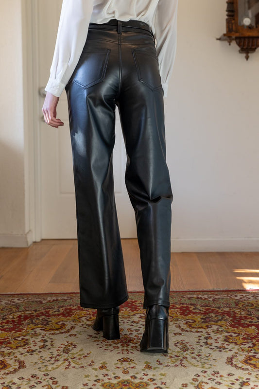 Παντελόνι δερματίνης ισόφαρδο