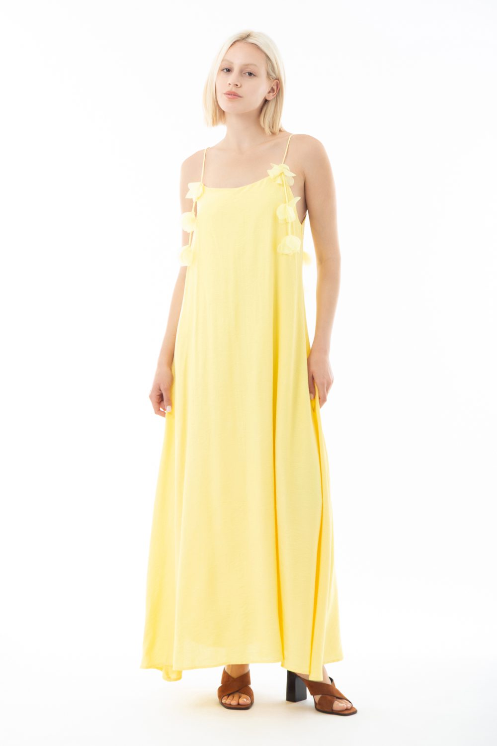 Φόρεμα maxi elegant detailed