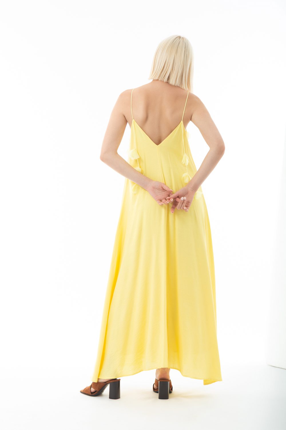 Φόρεμα maxi elegant detailed