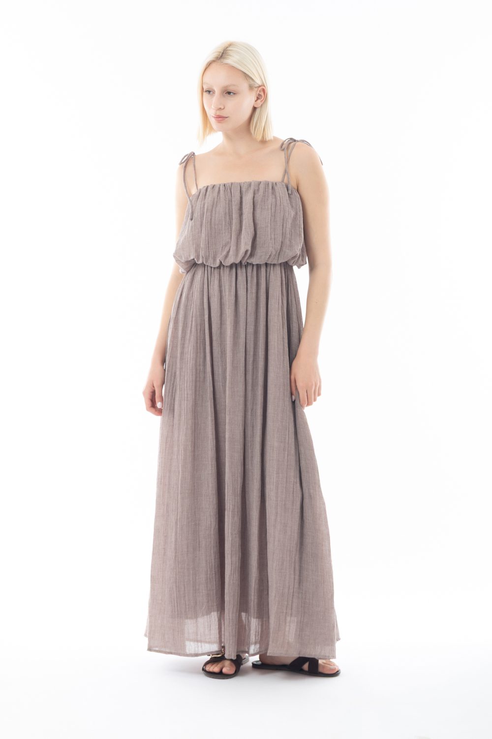 Φόρεμα maxi elegant βουάλ