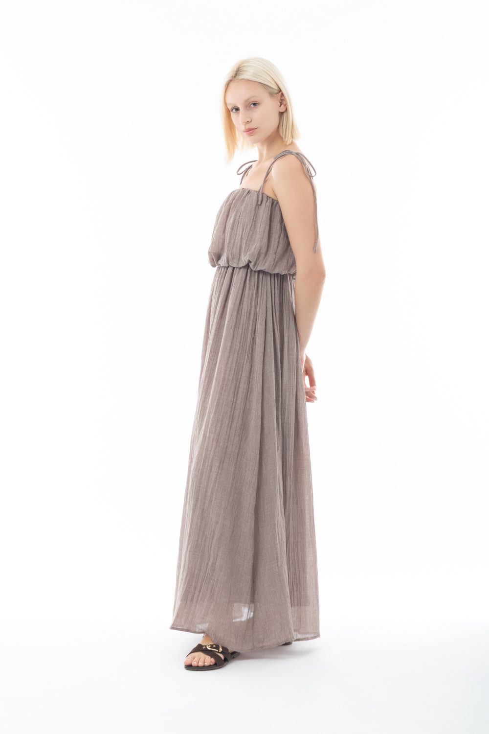 Φόρεμα maxi elegant βουάλ