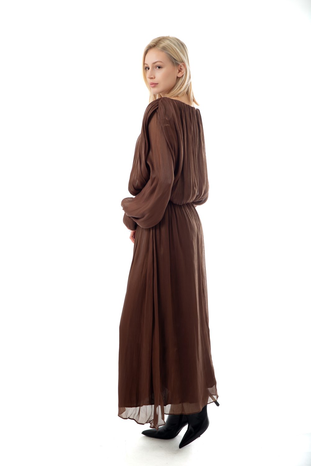 Σετ cocktail μπλούζα - φούστα silky touch