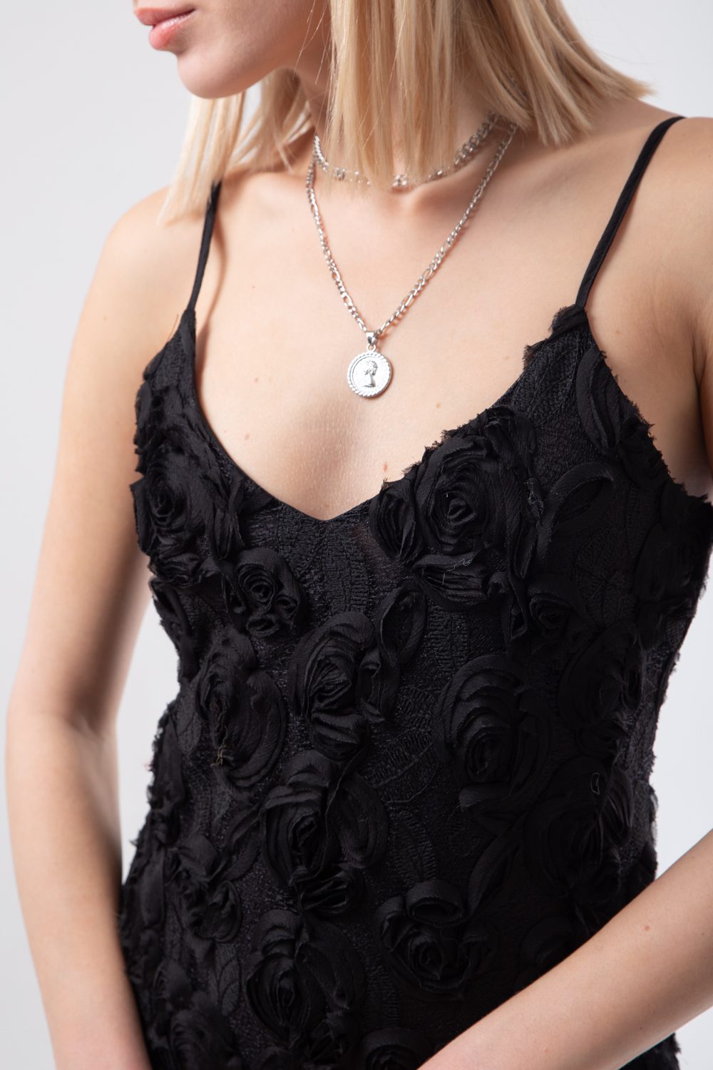 Φόρεμα maxi με διαφάνεια