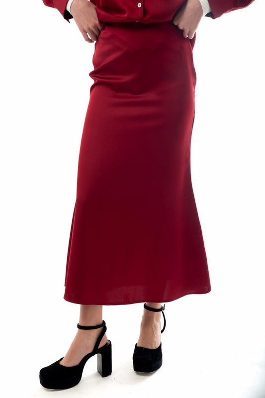 Φούστα maxi satin