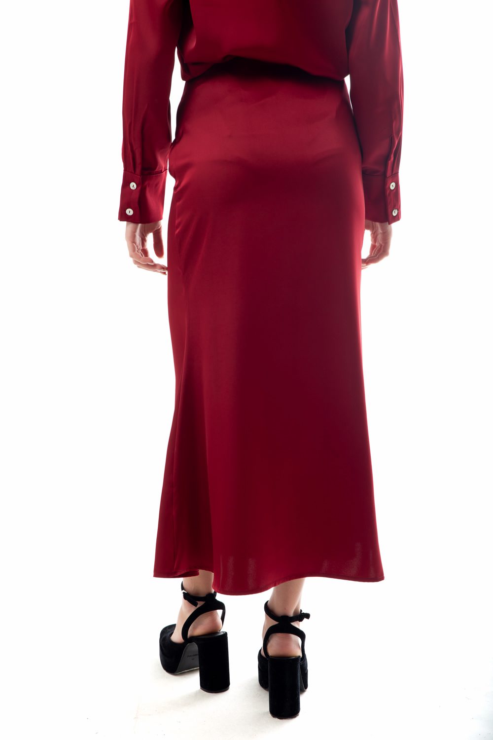 Φούστα maxi satin