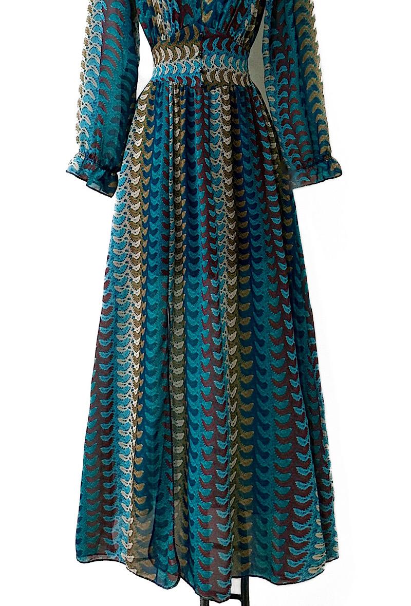 Φόρεμα maxi elegant printed