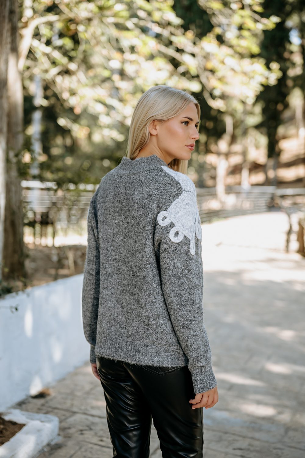Pullover πλεκτό με σχέδιο