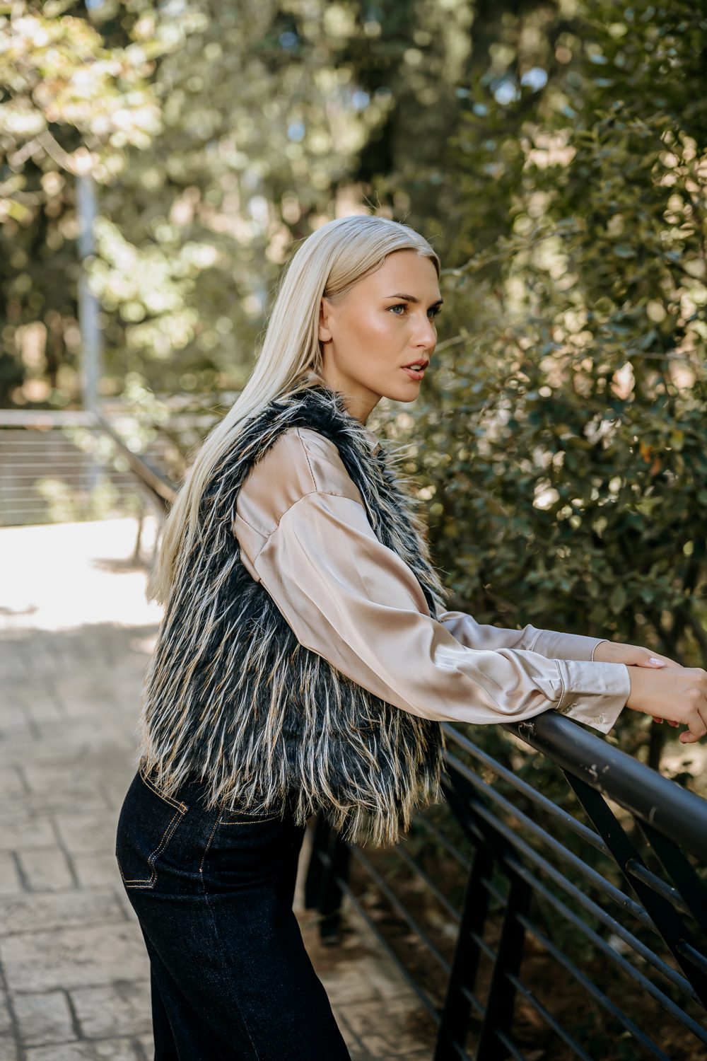 Γιλέκο faux fur