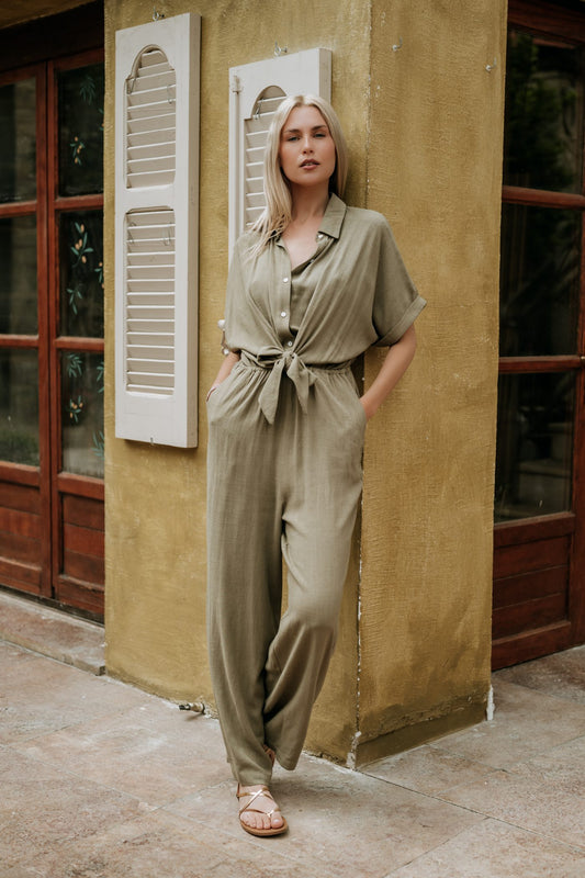 Ολόσωμη φόρμα λινή