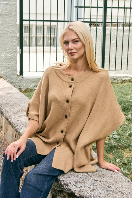 Ζακέτα rib oversized