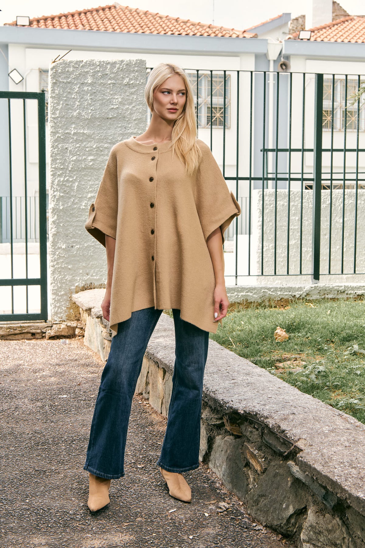 Ζακέτα rib oversized