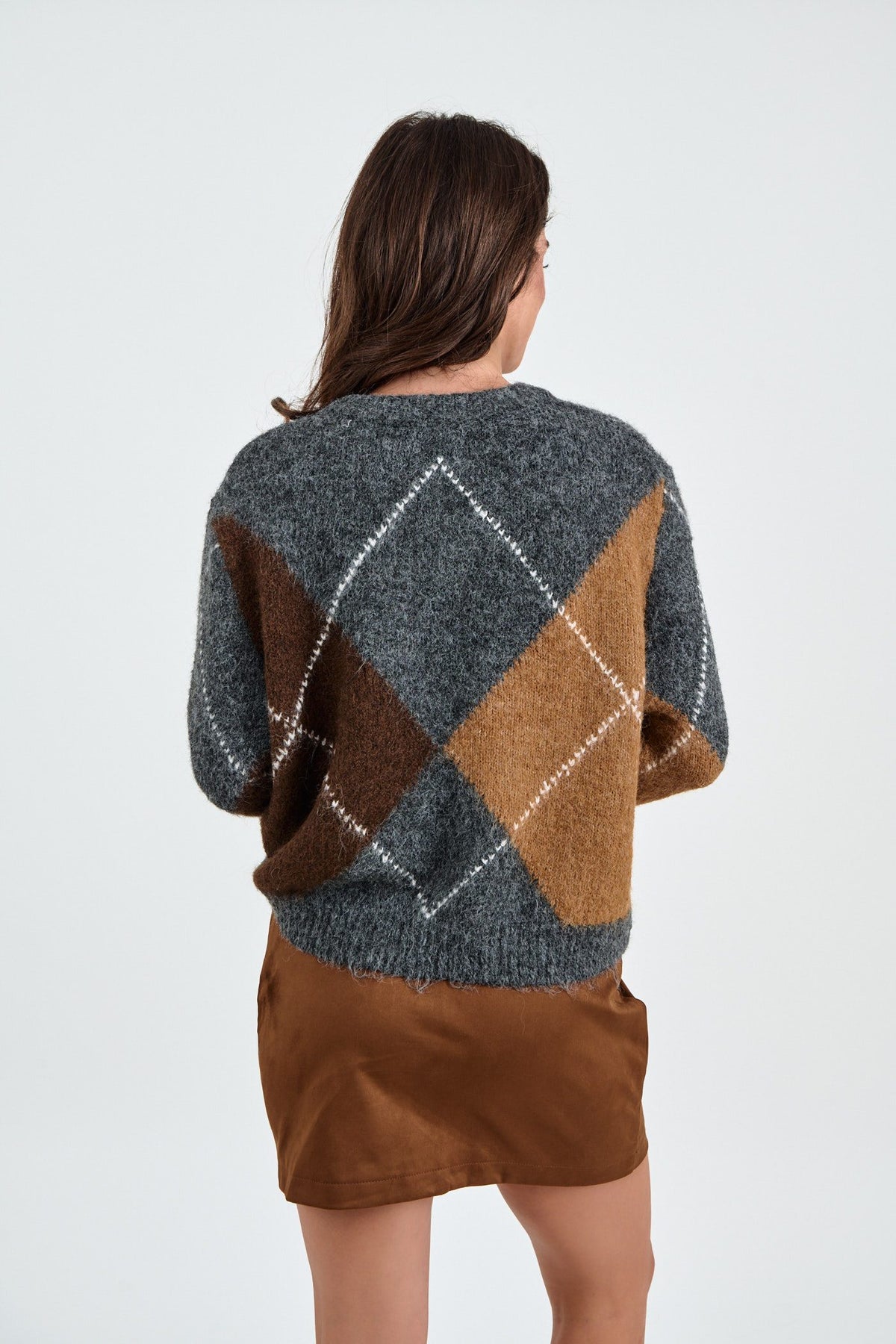 Pullover με ρόμβους