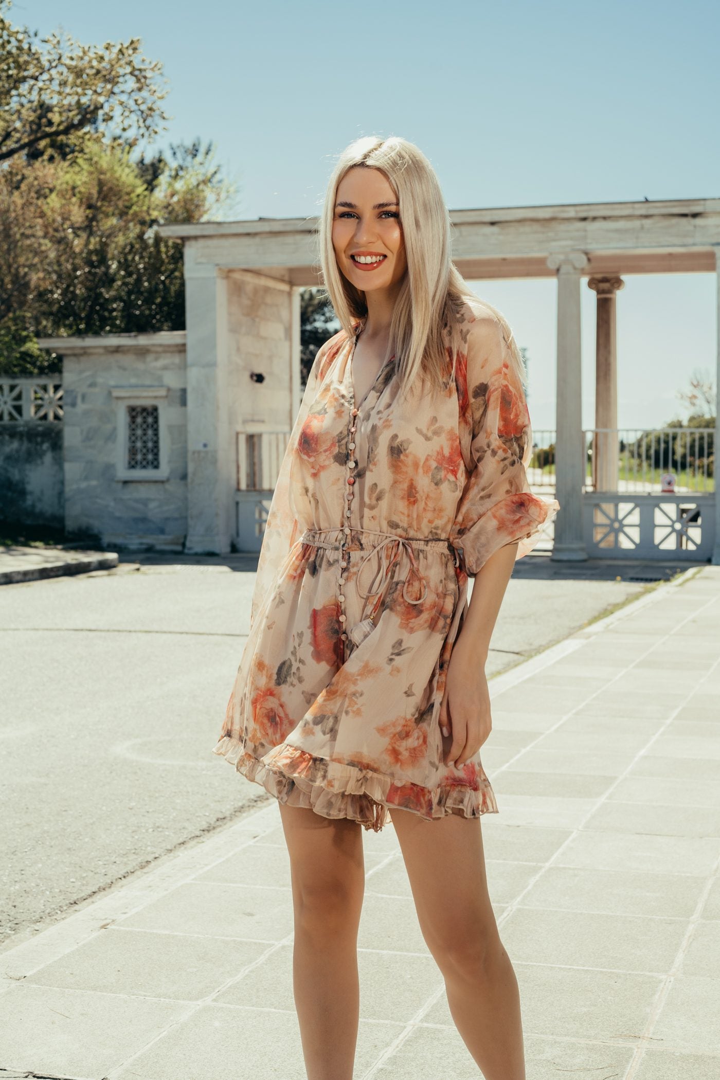 Ολόσωμο shorts floral