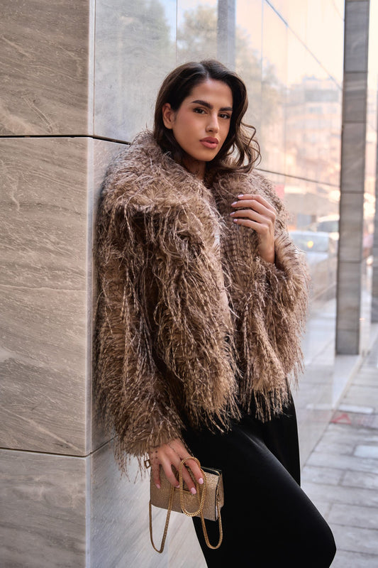 Jacket faux fur