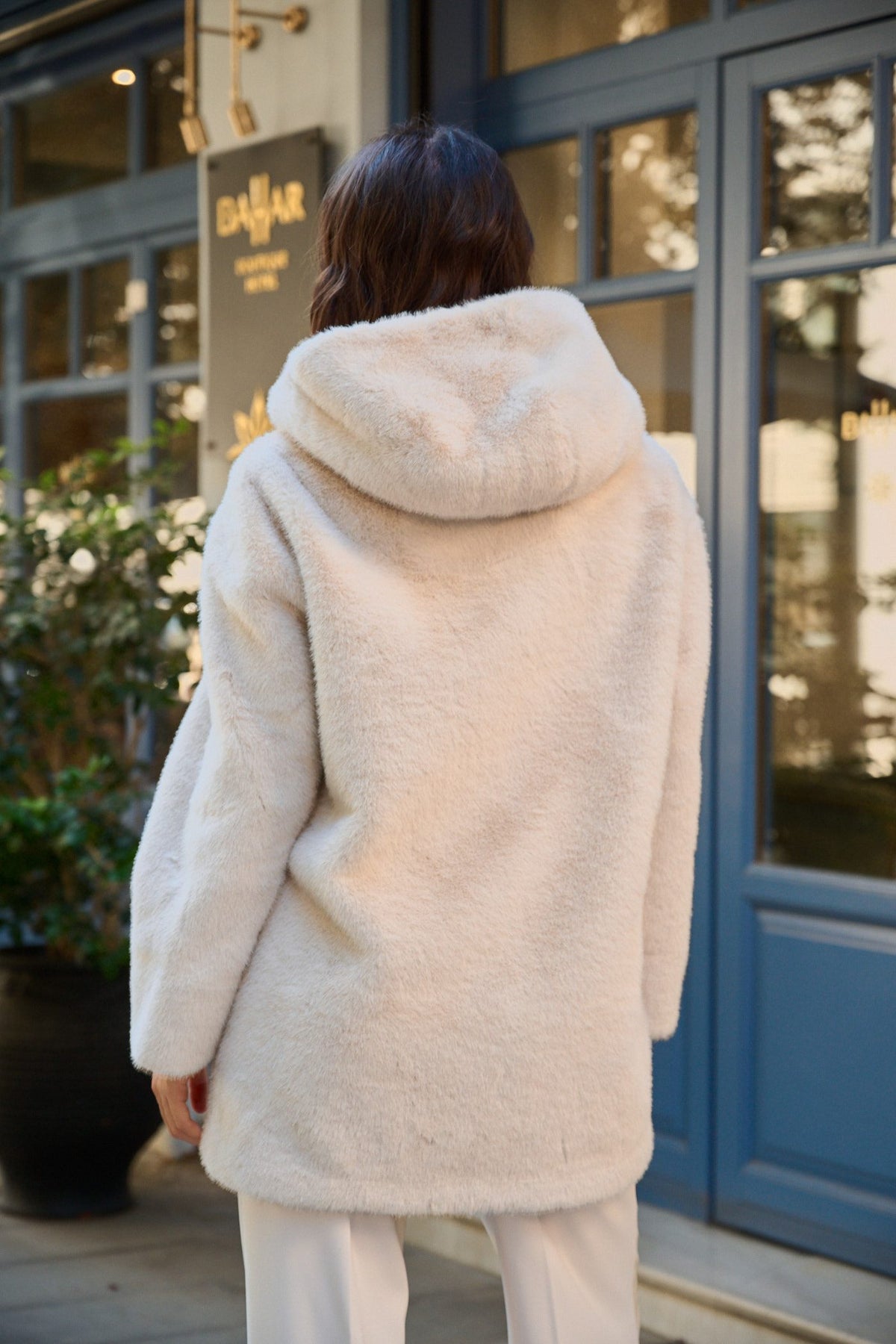 Παλτό midi faux fur