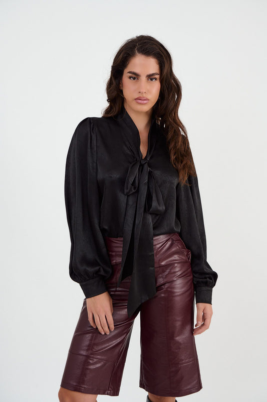 Πουκάμισο viscose με σατινέ υφή