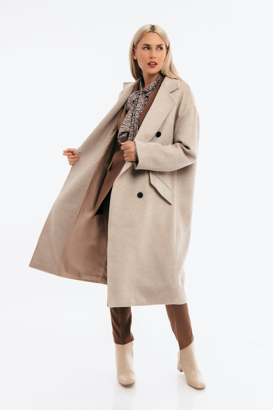 Παλτό oversized με τσέπες