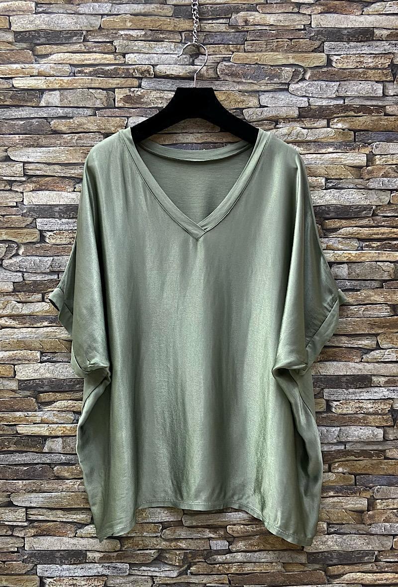 Μπλούζα loose satin/viscose