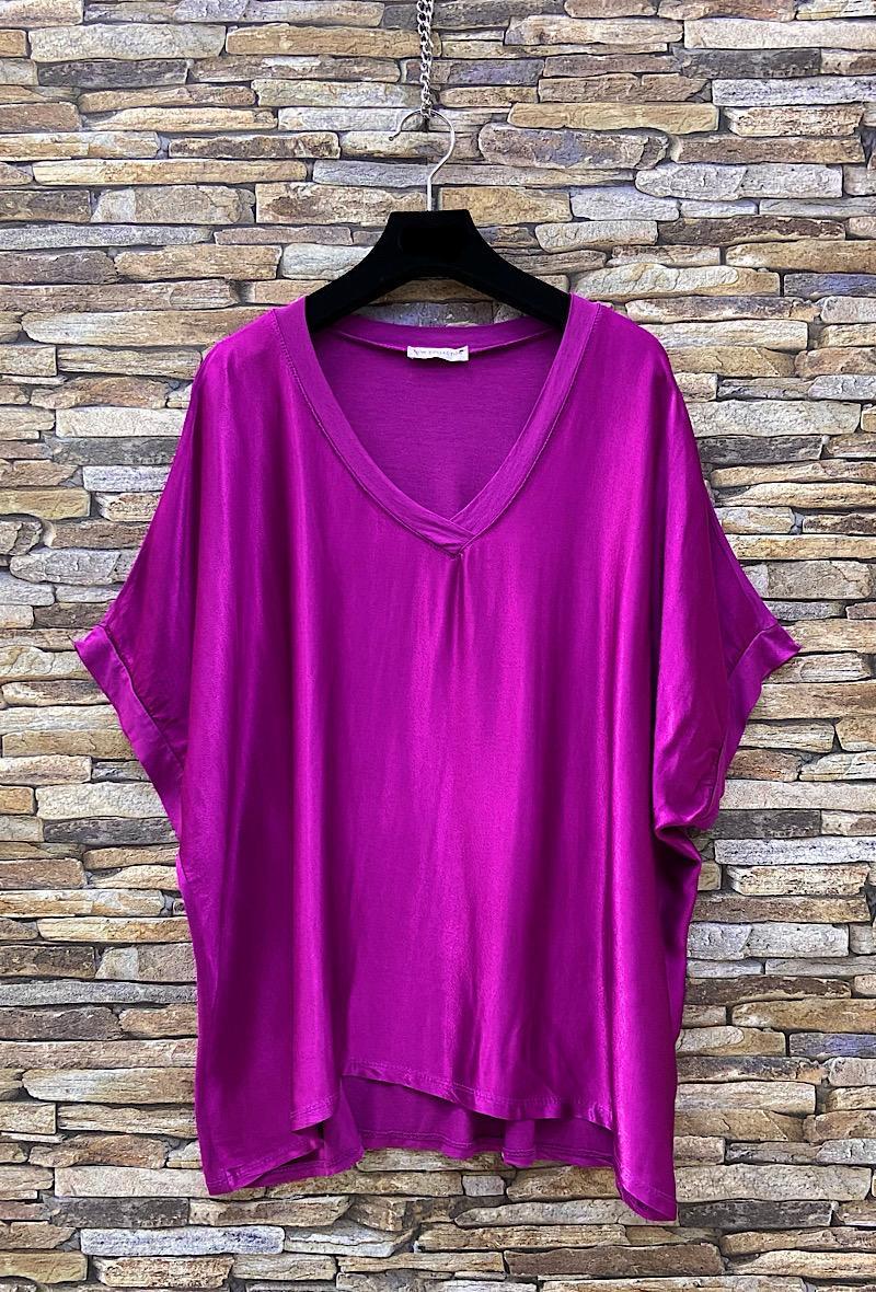Μπλούζα loose satin/viscose
