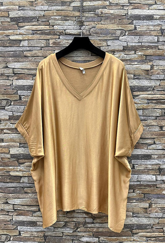 Σετ loose viscose μπλούζα - παντελόνα