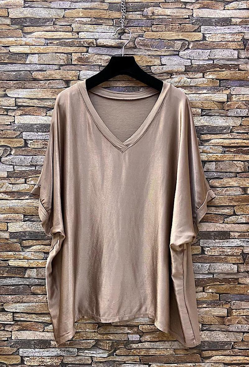 Μπλούζα loose satin/viscose