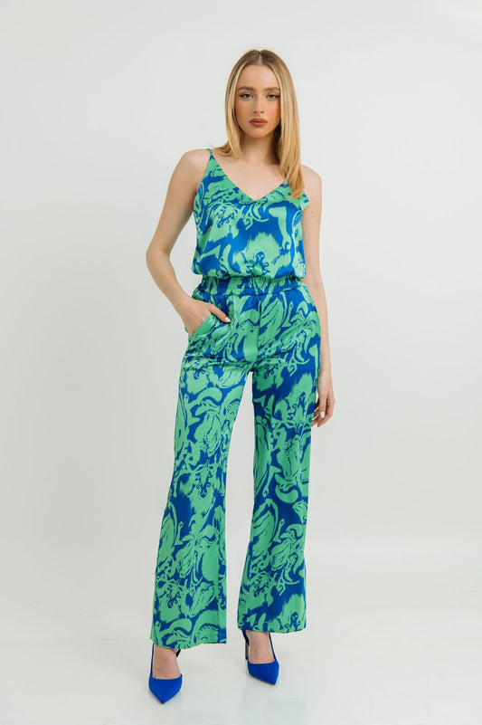 Σετ τοπ & παντελόνα printed