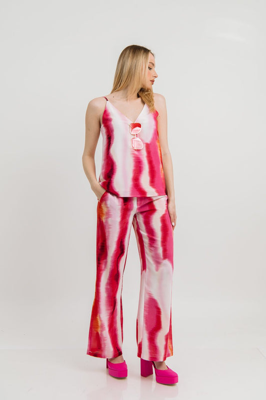 Σετ τοπ & παντελόνα printed