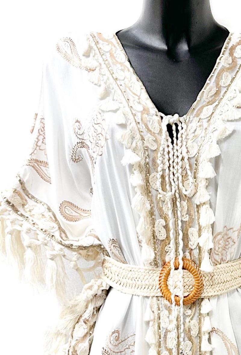 Tunic boho embroidery
