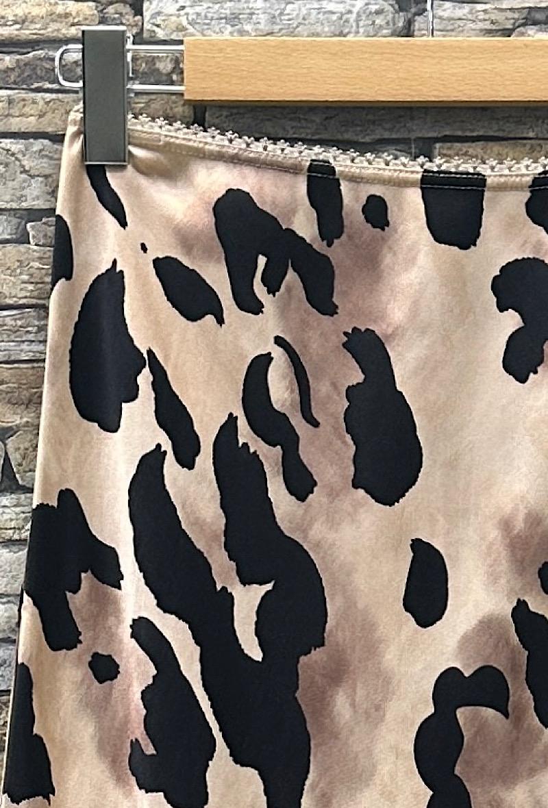 Φούστα maxi satin elegant printed