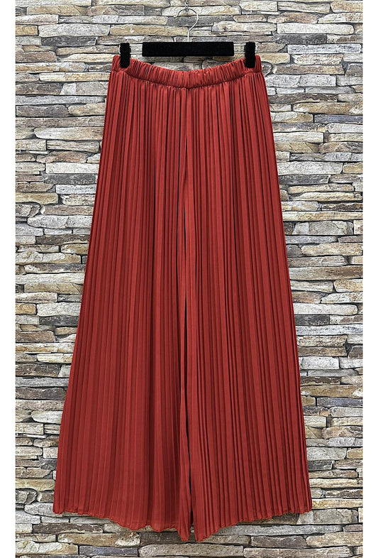 Παντελόνα loose πλισέ