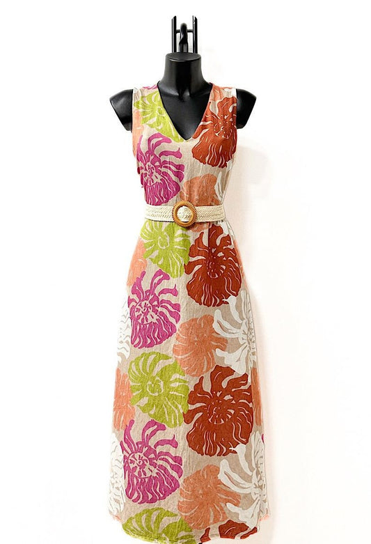 Φόρεμα floral printed viscose