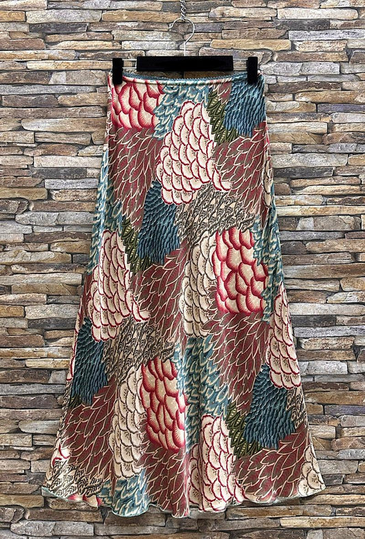 Φούστα maxi floral printed