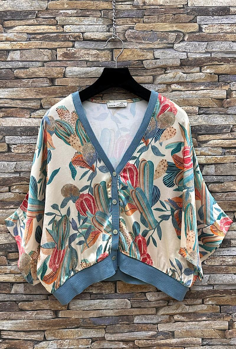 Κιμονό κοντό βισκόζ loose εμπριμέ printed