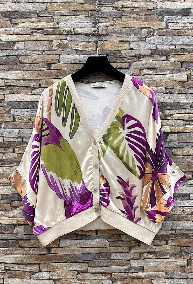 Κιμονό κοντό βισκόζ loose εμπριμέ printed