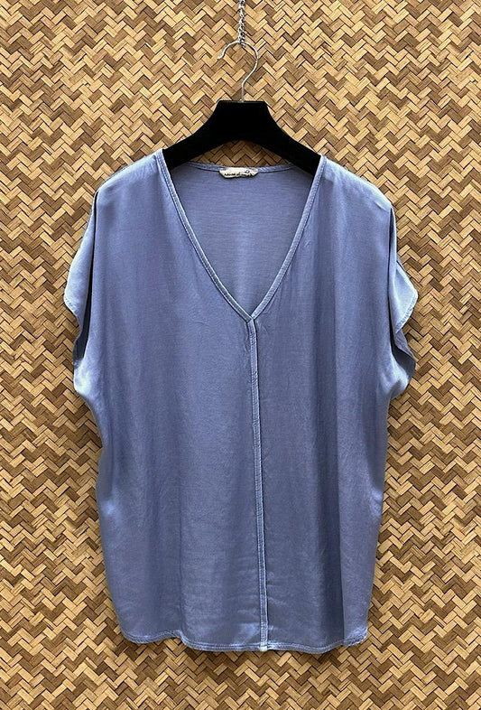 Μπλούζα loose satin/viscose