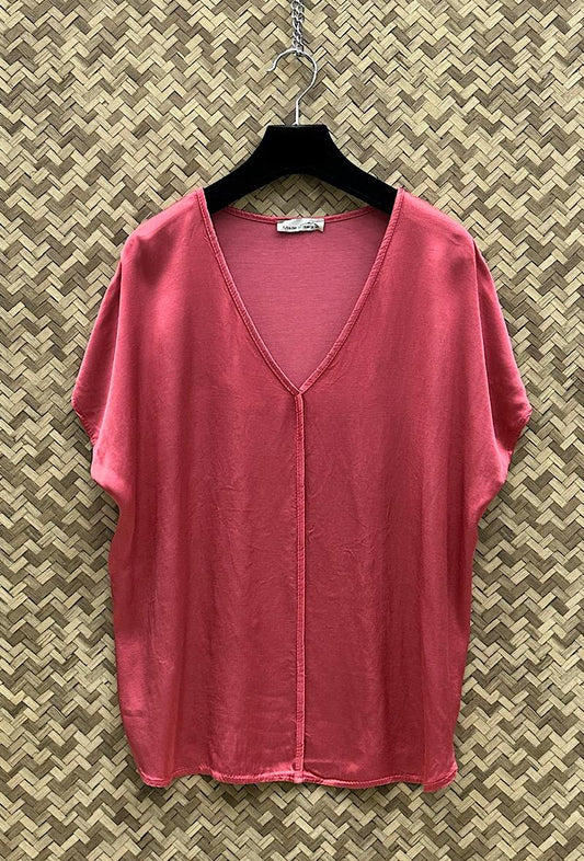 Μπλούζα loose satin/viscose