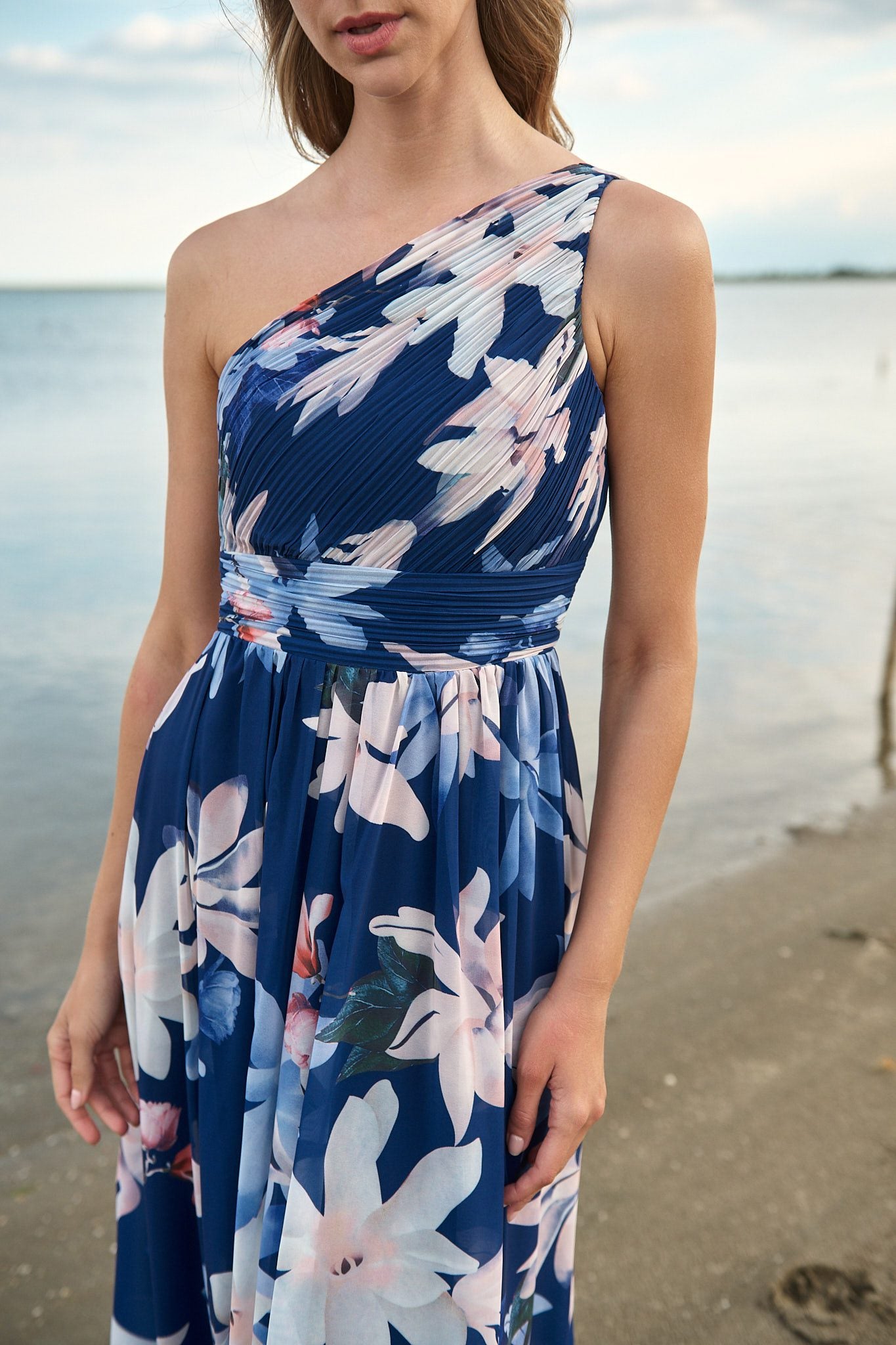 Φόρεμα maxi cocktail floral