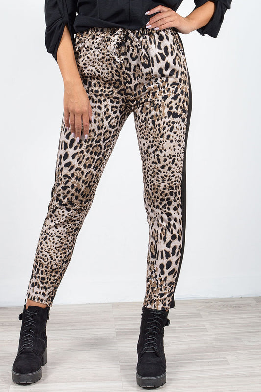 Παντελόνι crepe animal printed