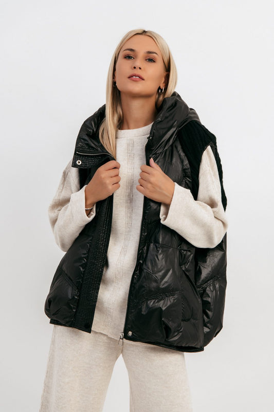 Μπουφάν αμάνικο oversized